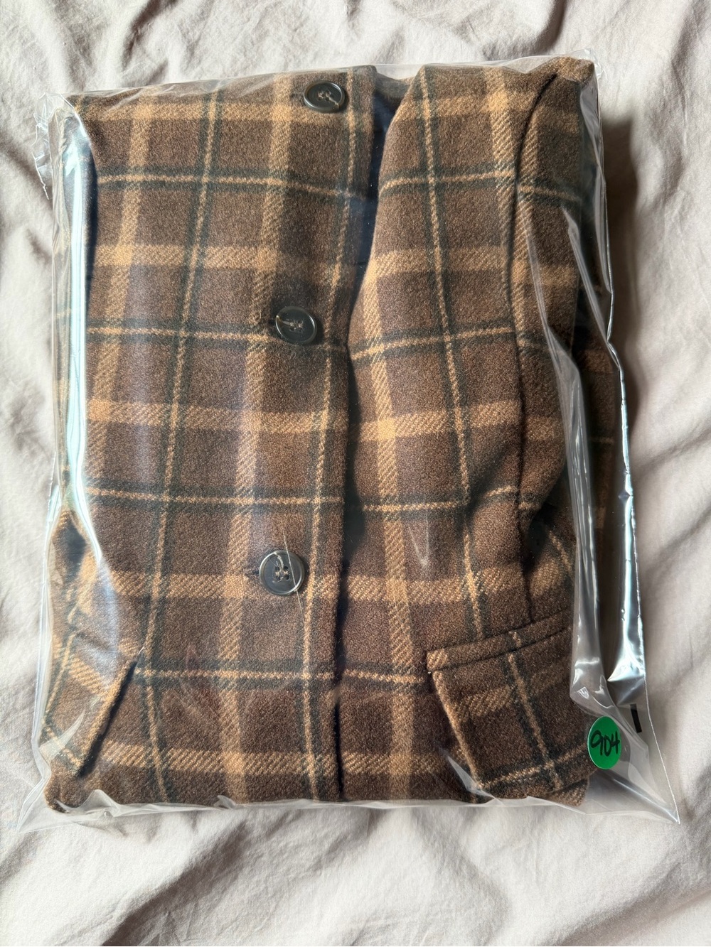 Lulus Autumn Approach Brown Plaid Sleeveless Button-Up Mini Dress Womens Size S - Picture 11 of 11